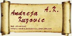 Andreja Kuzović vizit kartica